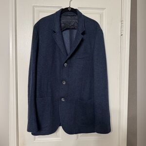 NWOT Fedeli Damon Men's Navy Cashmere Blazer SZ 52